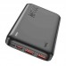 Power Bank Hoco J101 Astute 10000mAh με 2 USB & USB-C και LED Οθόνη Μαύρο